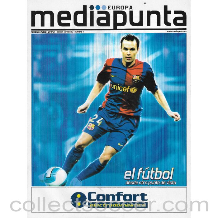 2007 - Barcelona v Liverpool Champions League 21/11/2007 Official Programme