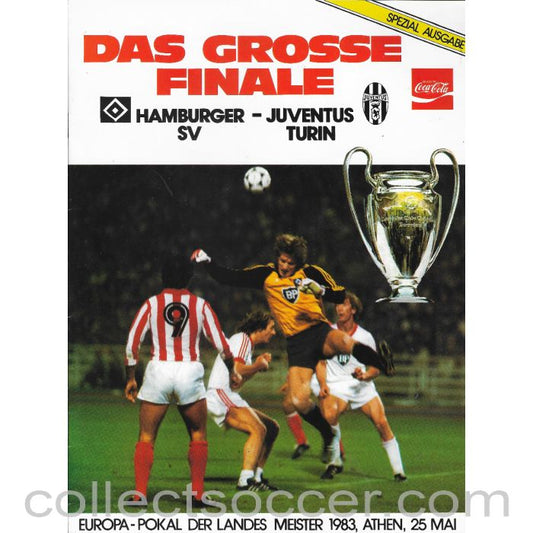 1983 European Cup Final Hamburg v Juventus Official Programme German Edition