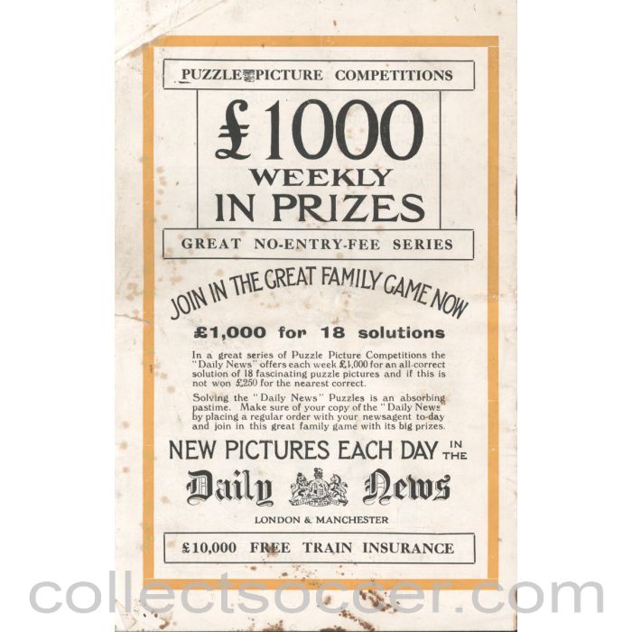 1930 - 1930 FA Cup Final Arsenal v Huddersfield Town Programme