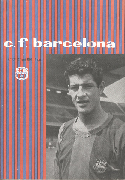 1960 European Cup Semi Final Programme Barcelona v Real Madrid 27/4/1960