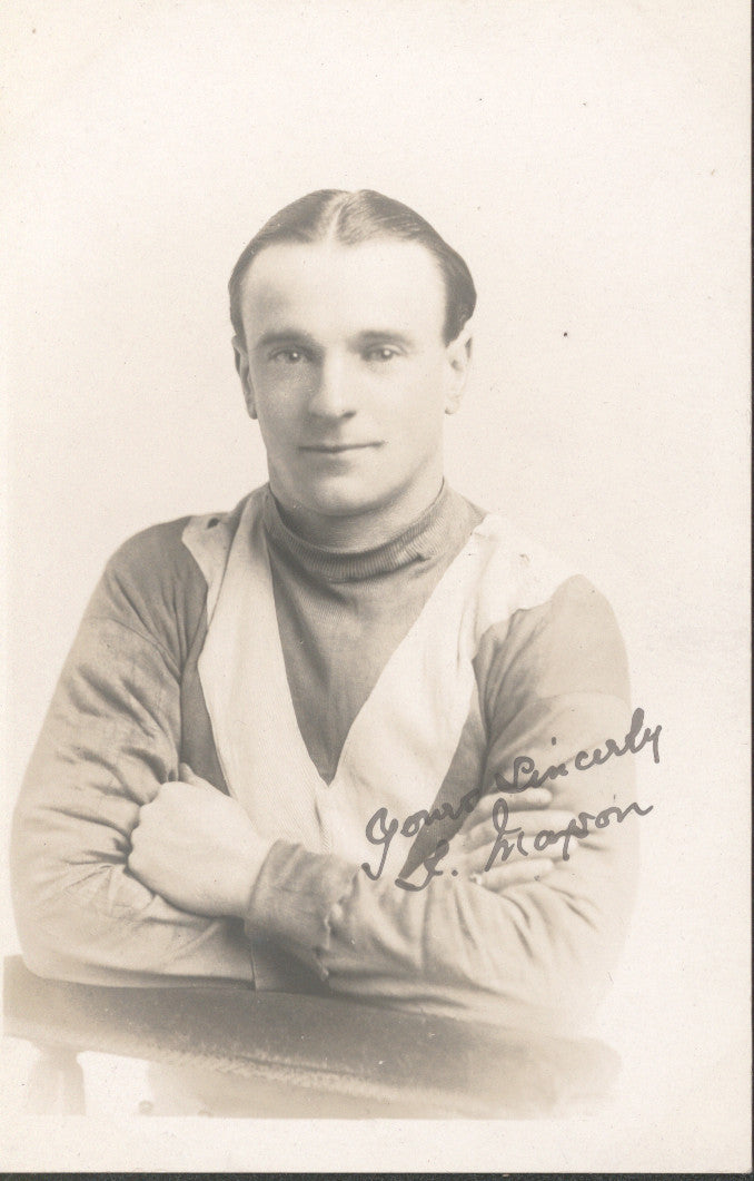 Very Rare Leeds United (City) Autographed Postcard probably Jack Hampson