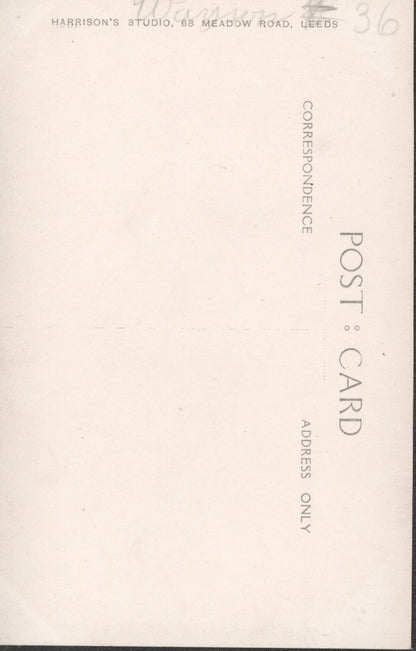 Very Rare Leeds United (City) Autographed Postcard probably Jack Hampson