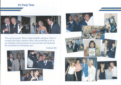 1998 Coca Cola League Cup Final Menu - Chelsea Team Winners Dinner