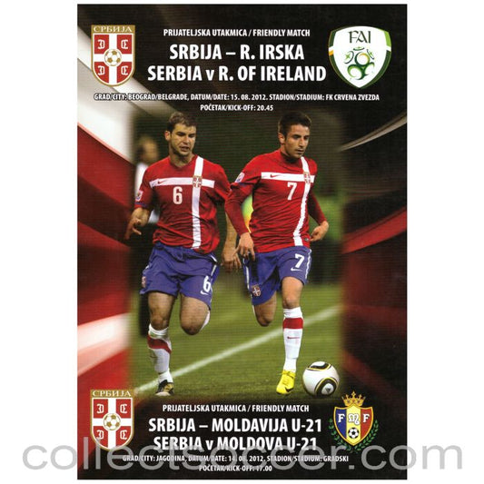 2012 Serbia v Ireland Official Programme