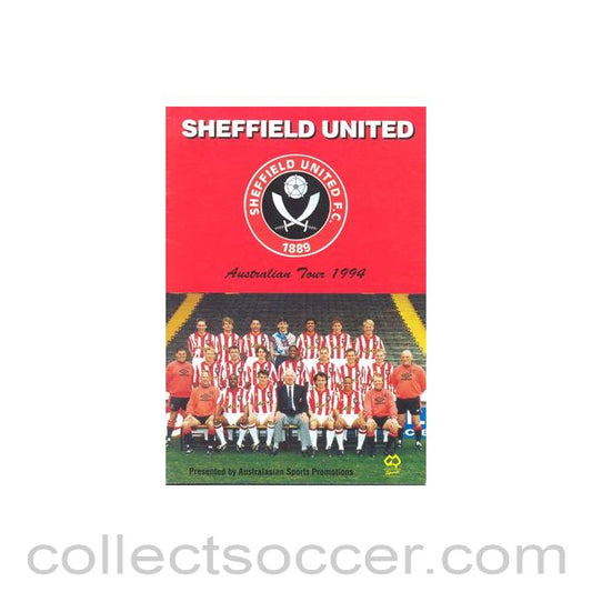 1994 - Sheffield United Australian Tour 1994 official programme
