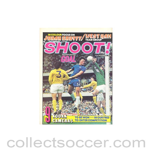 1974 - Shoot! Magazine of 21/12/1974