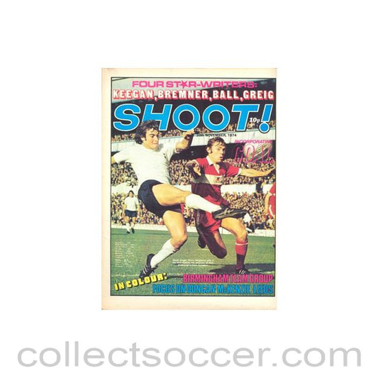1974 - Shoot! Magazine of 30/11/1974