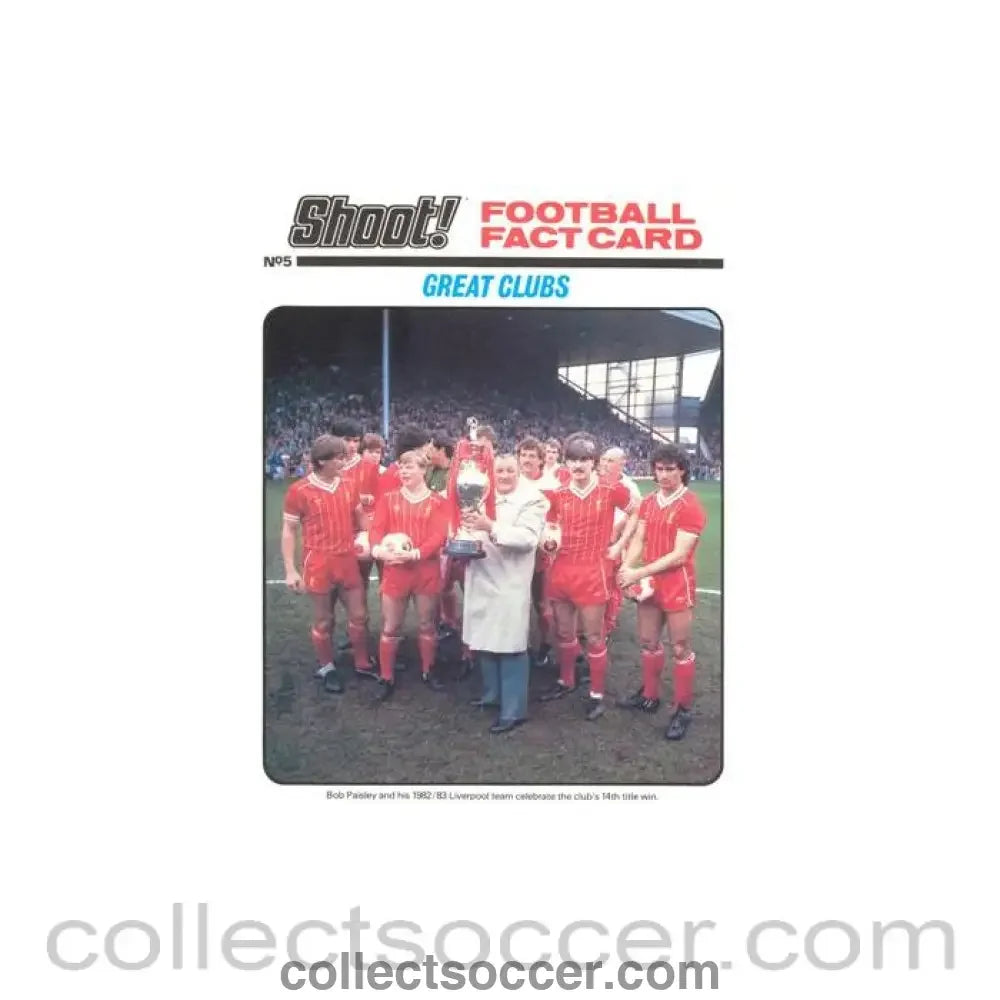 Shoot! produced card titeled Great Clubs