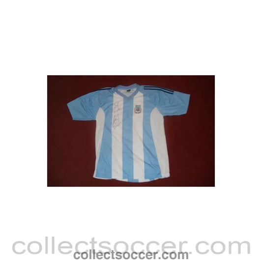 Signed by Crispo Argentinean replica shirt