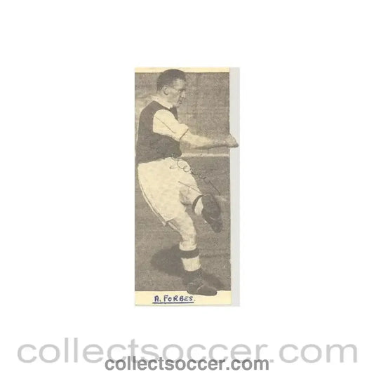 Signed Newspaper Cutting Photograph A. Forbes
