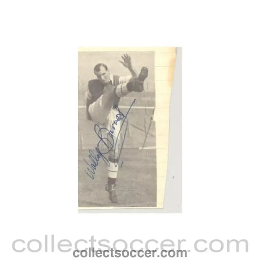 Signed Newspaper Cutting Photograph of an unknown footballer