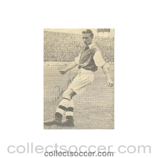 Signed Newspaper Cutting Photograph of an unknown footballer
