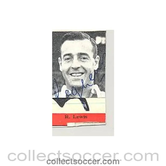 Signed Newspaper Cutting Photograph R. Lewis