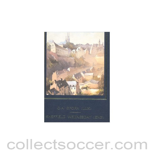 1992 - C.A. Spora, Luxembourg v Sheffield Wednesday UEFA Cup 1992, presentation, given from the directors of the home team to the away team