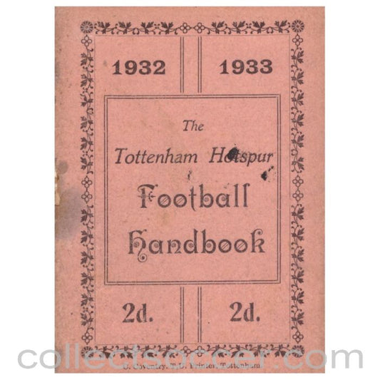 1932/33 Tottenham Hotspur Handbook