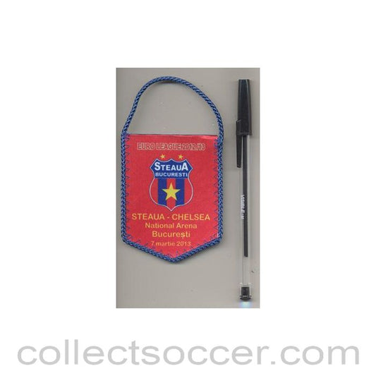 2013 - Steaua Bucharest v Chelsea 07/03/2013 and Chelsea v Steaua 14/03/2013 UEFA Europa League small pennant