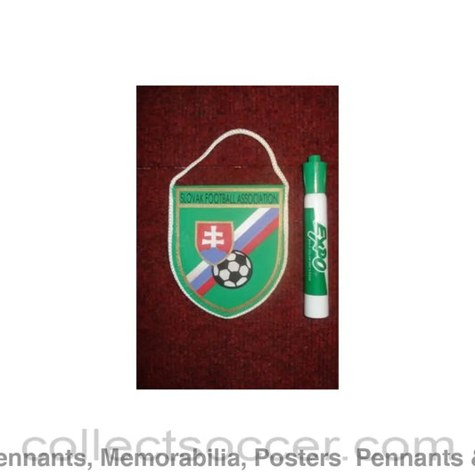 The Slovakian Football Association Pennant once property of the football referee Neil Midgley