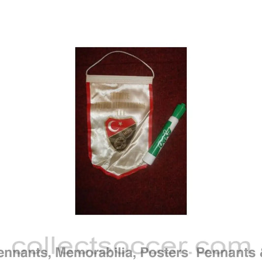 The Turkey Football Association small Pennant once property of the football referee Neil Midgley