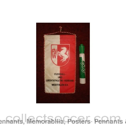 The Westfalen Football Association Germany Pennant once property of the football referee Neil Midgley