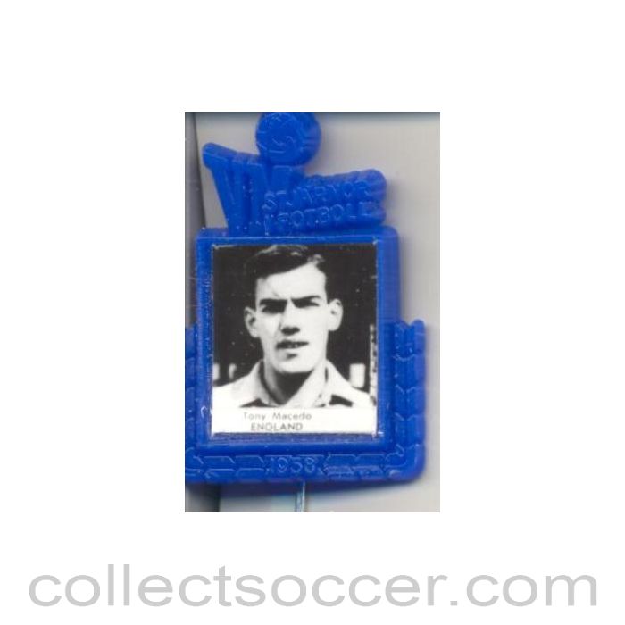 1958 - Tony Macedo England World Cup 1958 Badge Blue