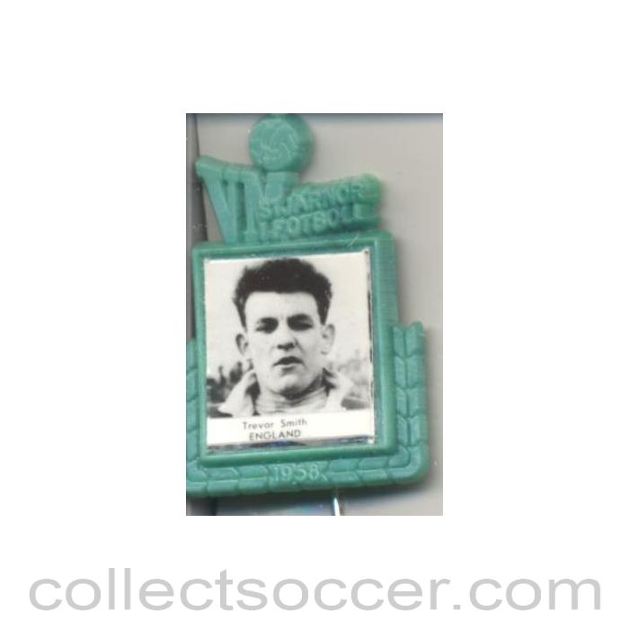 1958 World Cup Swedish Produced Badge Trevor Smith England