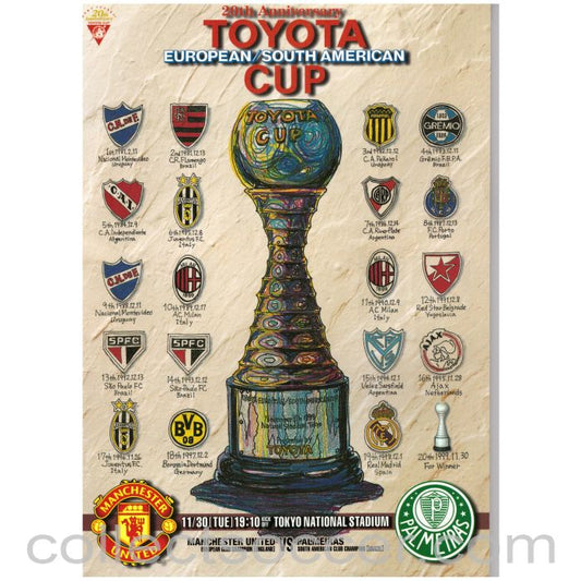 1999 Club World Championship Official Programme Manchester United v Palmeiras