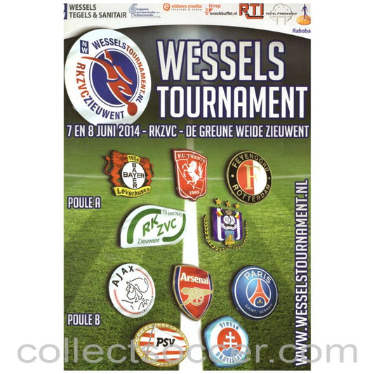 2014 Wessels Tournament Football Programme Arsenal, PSG