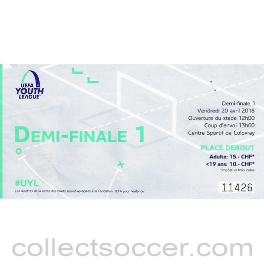 2018 UEFA Youth League Semi Final Ticket - Chelsea v Porto