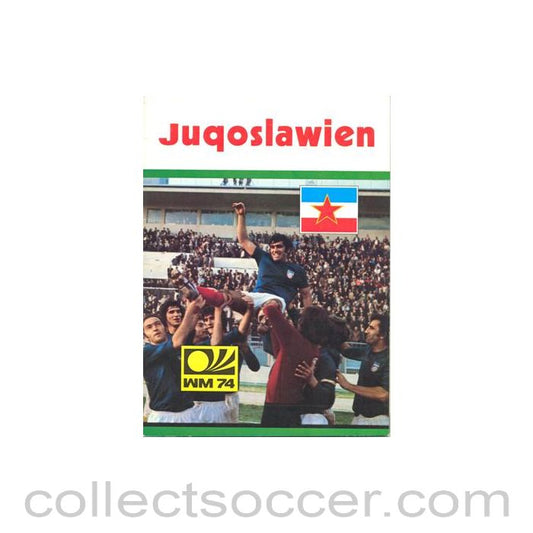 1974 World Cup Yugoslavian Media Guide - In German