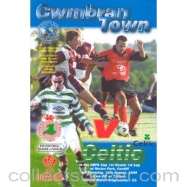 1999-08-12: Cwmbran Town 0-6 Celtic, UEFA Cup Qualifier – The Celtic Wiki