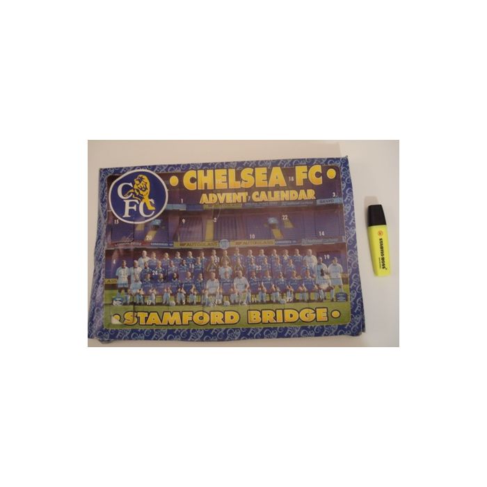 Chelsea FC a box Advent Calendar on the front and small chocolate